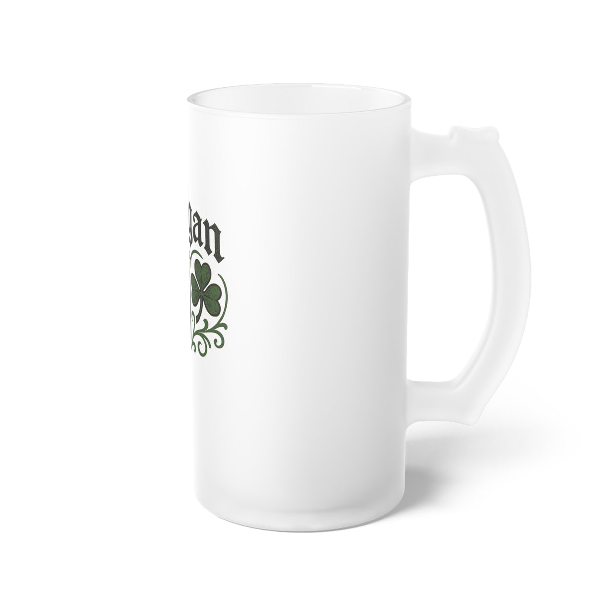 Hooligan Frosted Glass Beer Mug - Hooligan Design, St. Patrick's Day Gift, Pub Decor, Whiskey Lover's Mug, Personalized Beer Tankard