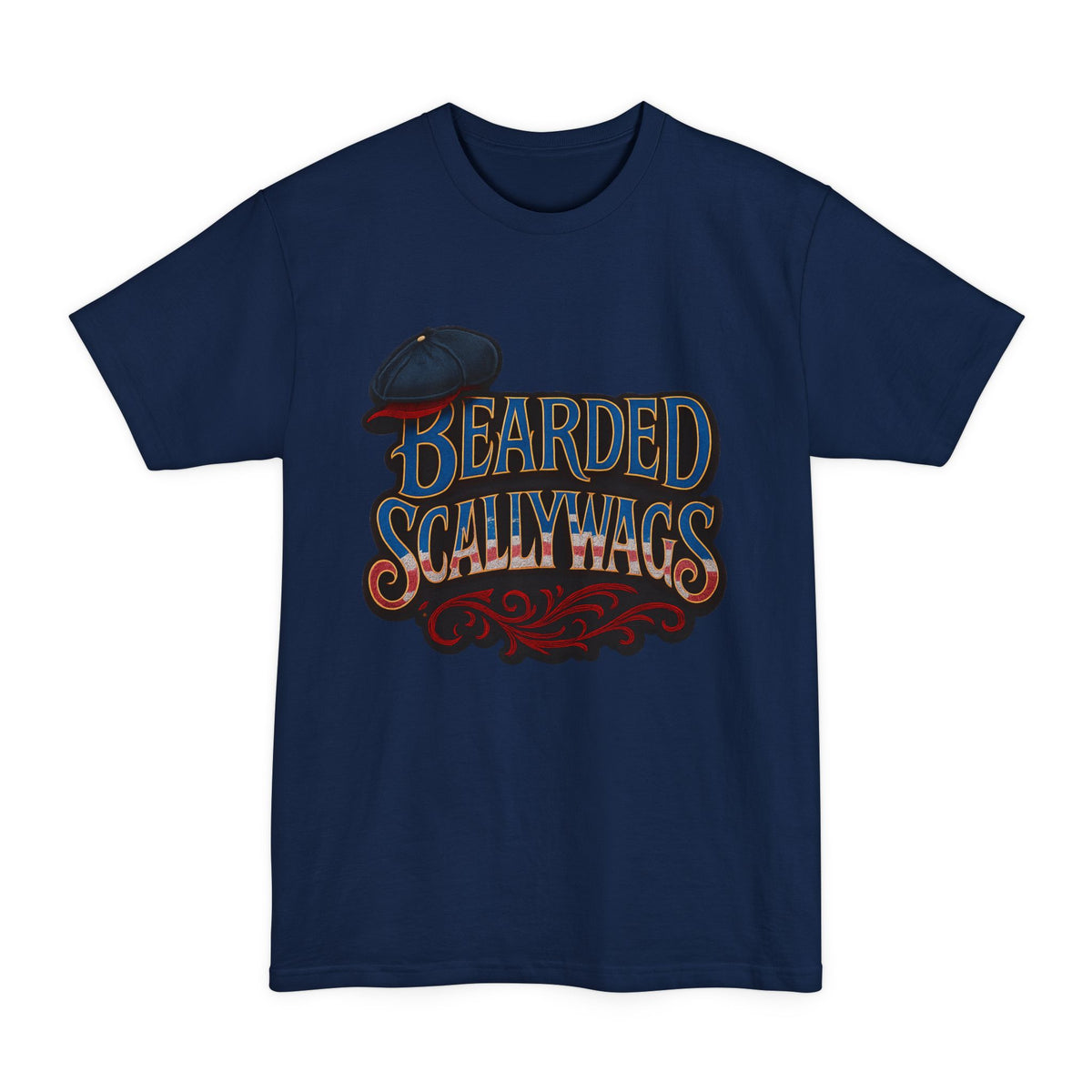 Bearded Scallywags 4th July  T-Shirt | Fun Unisex Tee for Beardsmen | Great for Casual Wear, Festivals, Birthdays, and Gifts