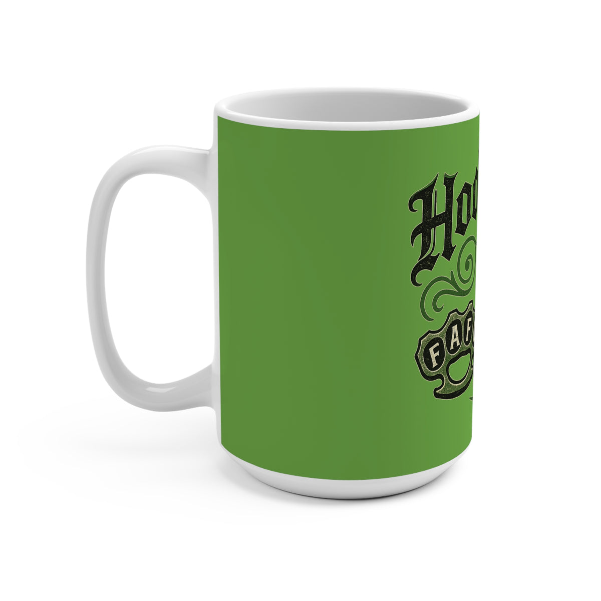 Hooligan Mug, Green Whiskey Cup, Irish Celebration Drinkware, Funny Gift for Fools, Party or Home Decor