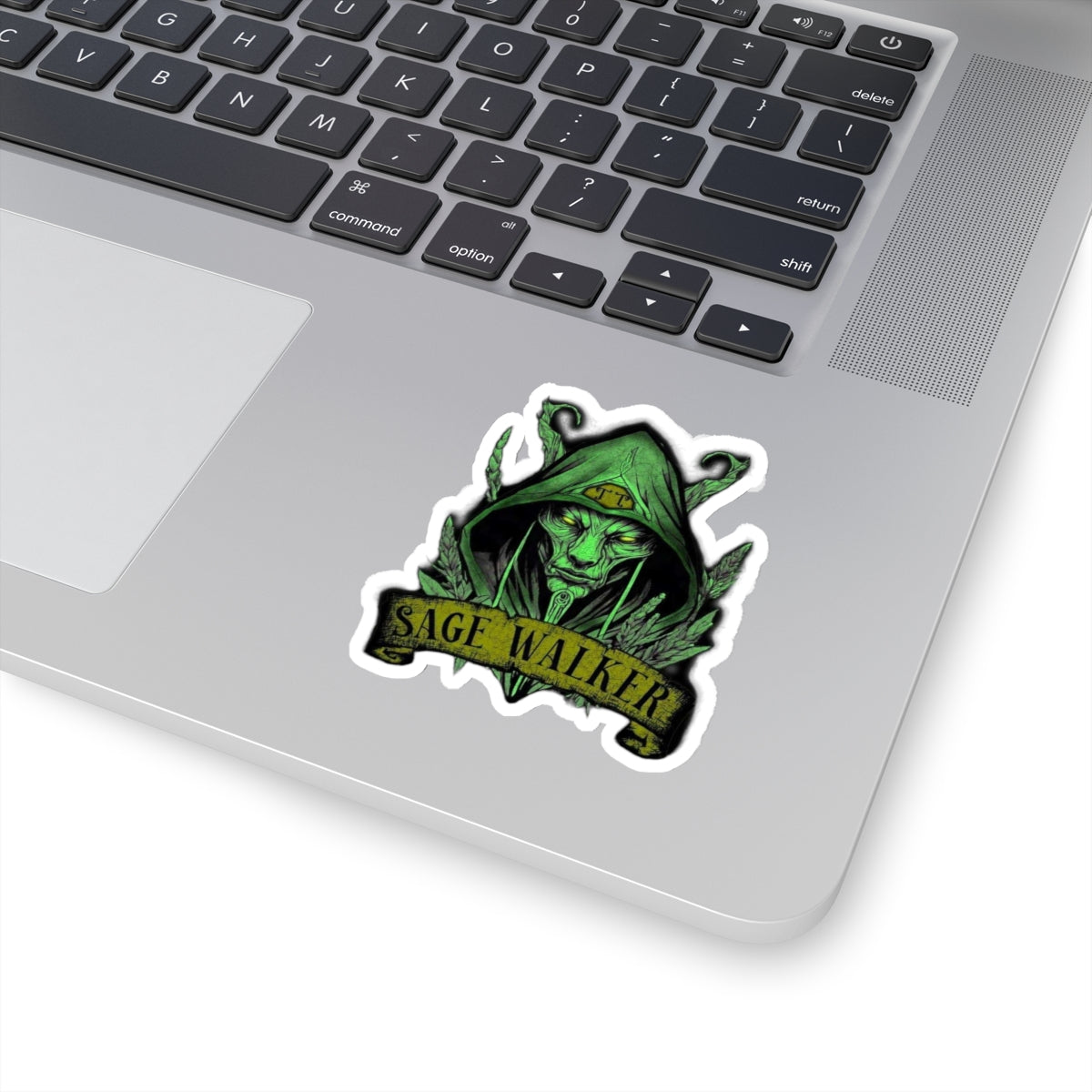 Sage Walker Green Kiss-Cut Stickers