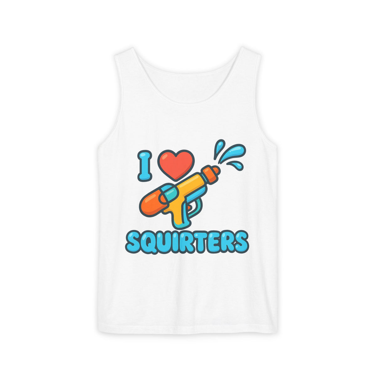 Squirters Unisex Tank Top, Summer Tee, Outdoor Apparel, Beachwear, Gift for Him/Her, Water Fight T-Shirt