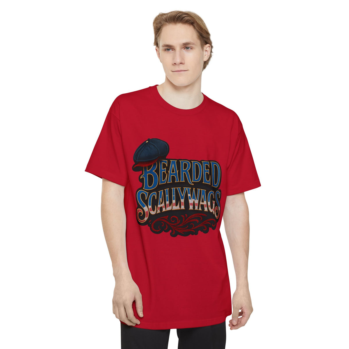 Bearded Scallywags 4th July  T-Shirt | Fun Unisex Tee for Beardsmen | Great for Casual Wear, Festivals, Birthdays, and Gifts