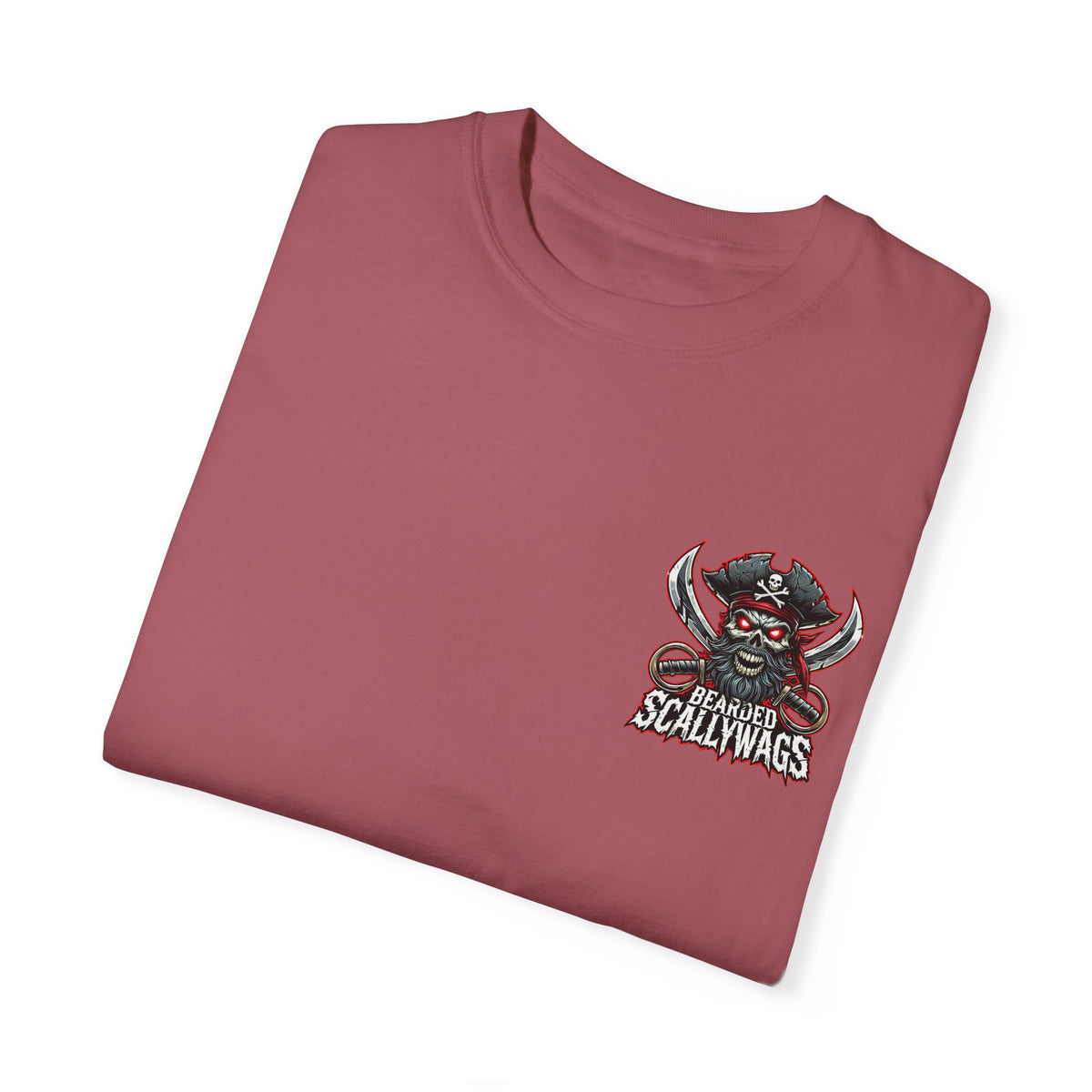 Scallywag Pirate back  Garment-Dyed T-shirt