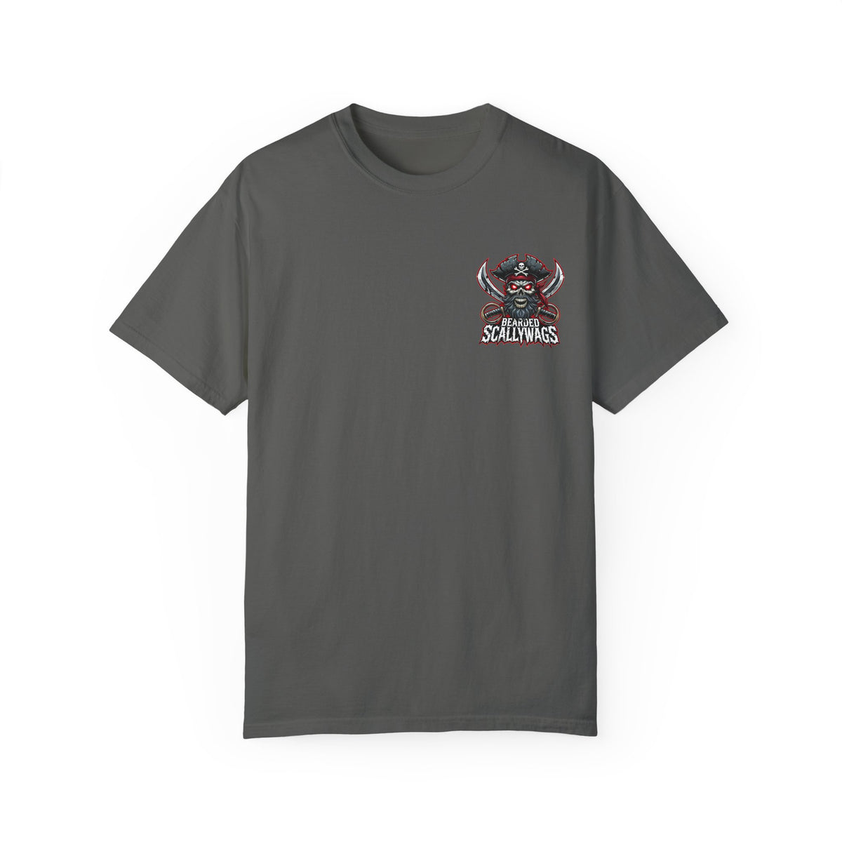 Scallywag Pirate back  Garment-Dyed T-shirt