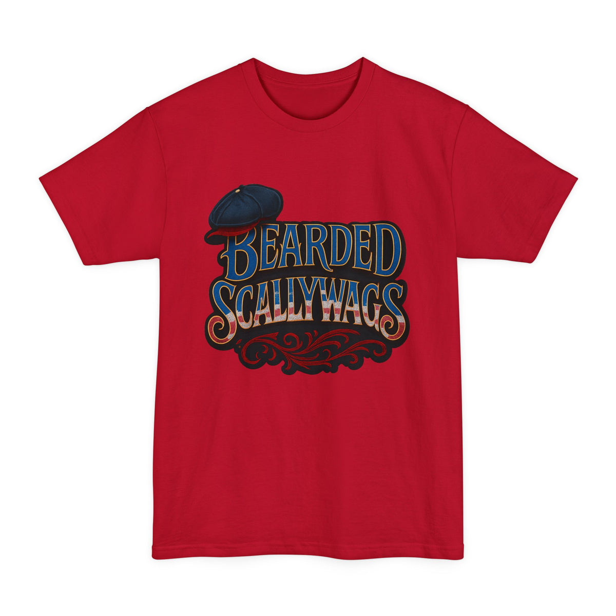 Bearded Scallywags 4th July  T-Shirt | Fun Unisex Tee for Beardsmen | Great for Casual Wear, Festivals, Birthdays, and Gifts