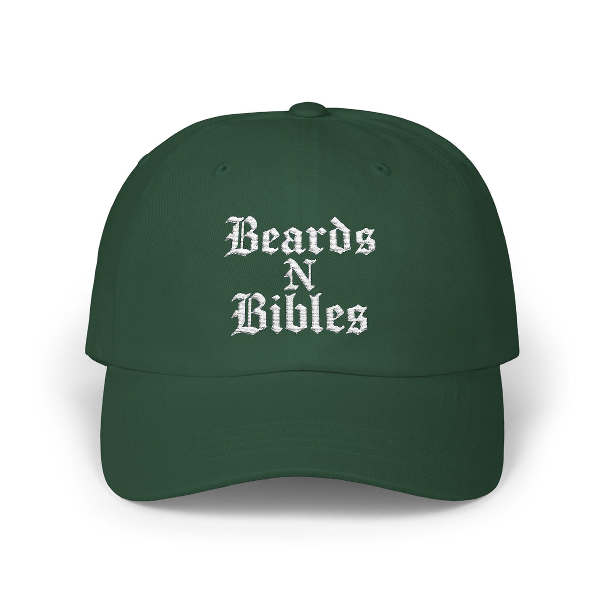 Beards N Bibles Classic Dad Cap | Stylish Green Hat for Dads | Perfect Gift for Father's Day
