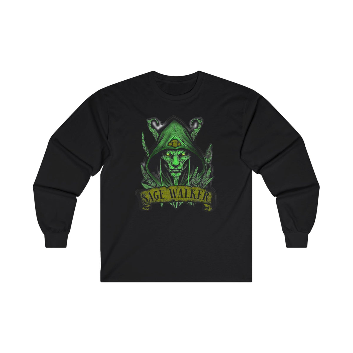 Sage Walker Green Cotton Long Sleeve Tee