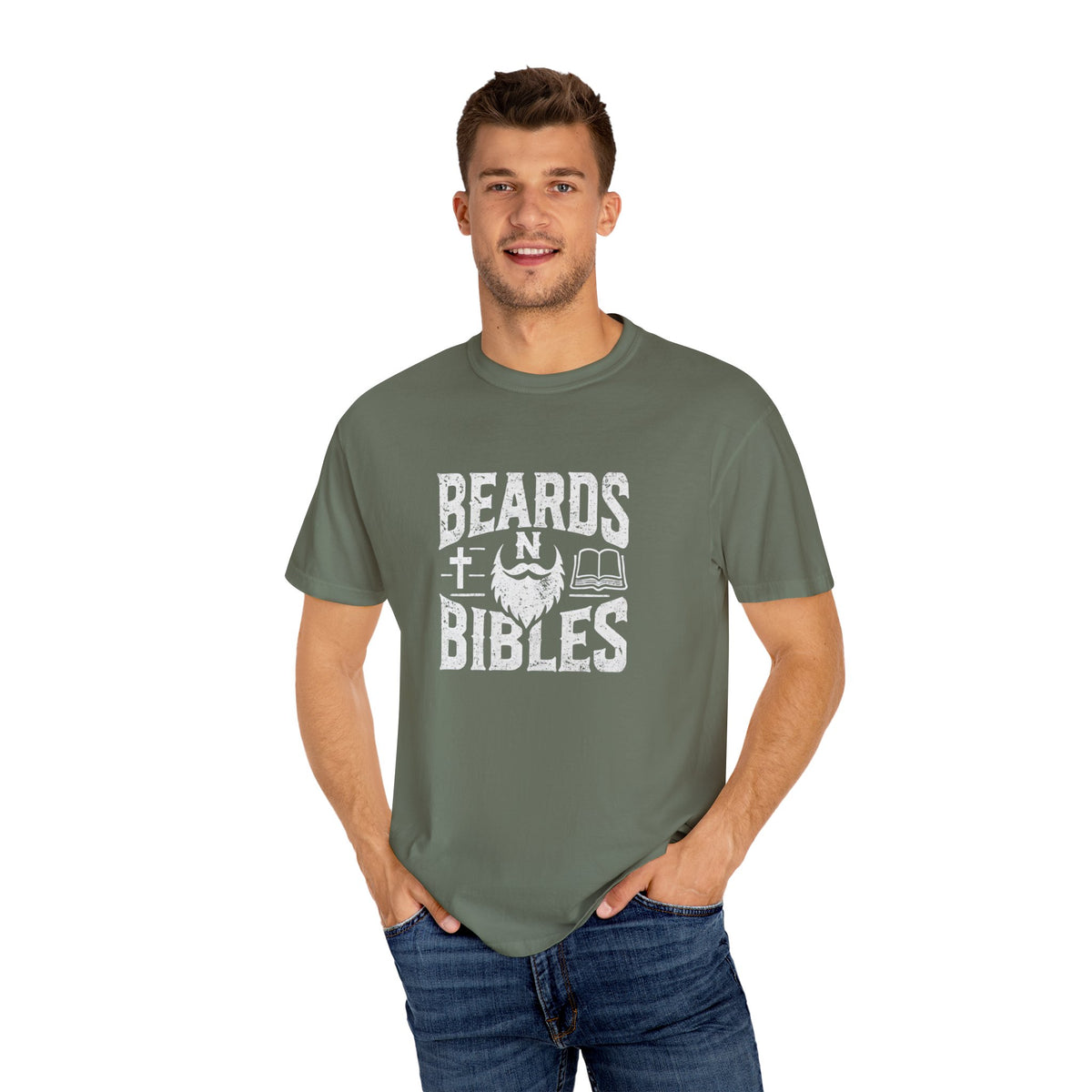 Beards N Bibles Garment-Dyed T-shirt