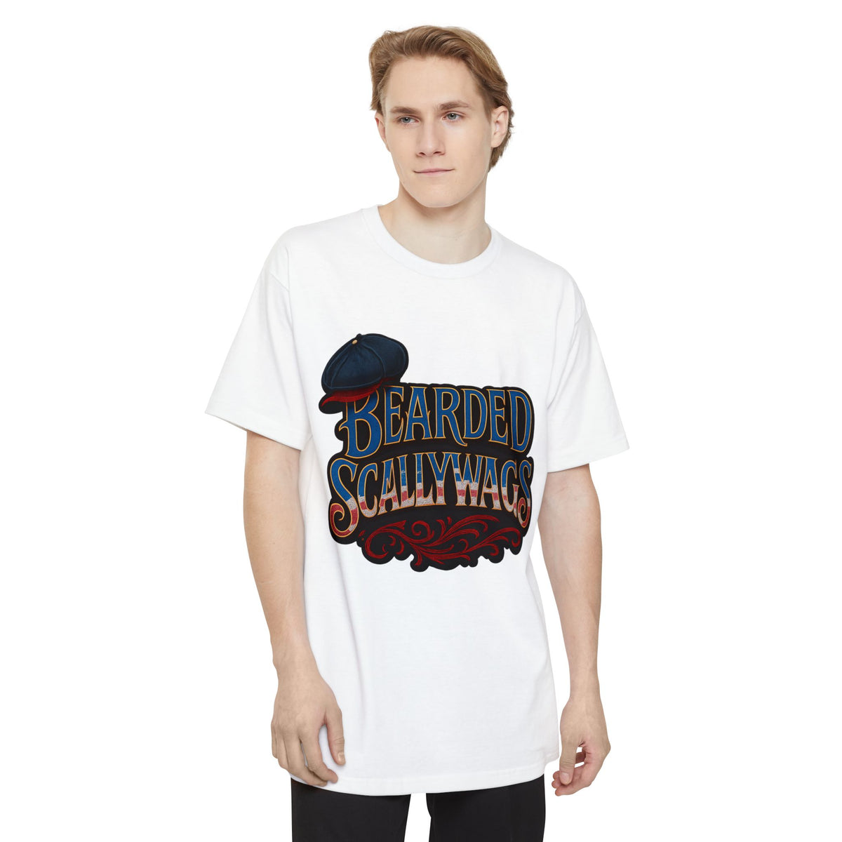 Bearded Scallywags 4th July  T-Shirt | Fun Unisex Tee for Beardsmen | Great for Casual Wear, Festivals, Birthdays, and Gifts