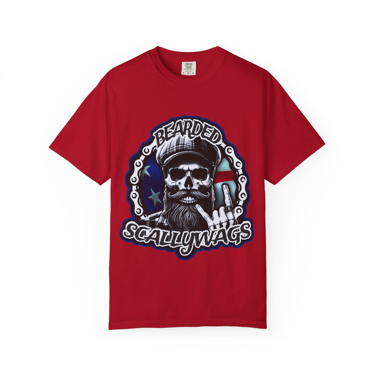 Old Glory T-Shirt | Unisex Garment-Dyed Tee for Pirate Lovers | Beachwear, Gift for Dad, Casual Wear, Festivals, Birthday Present