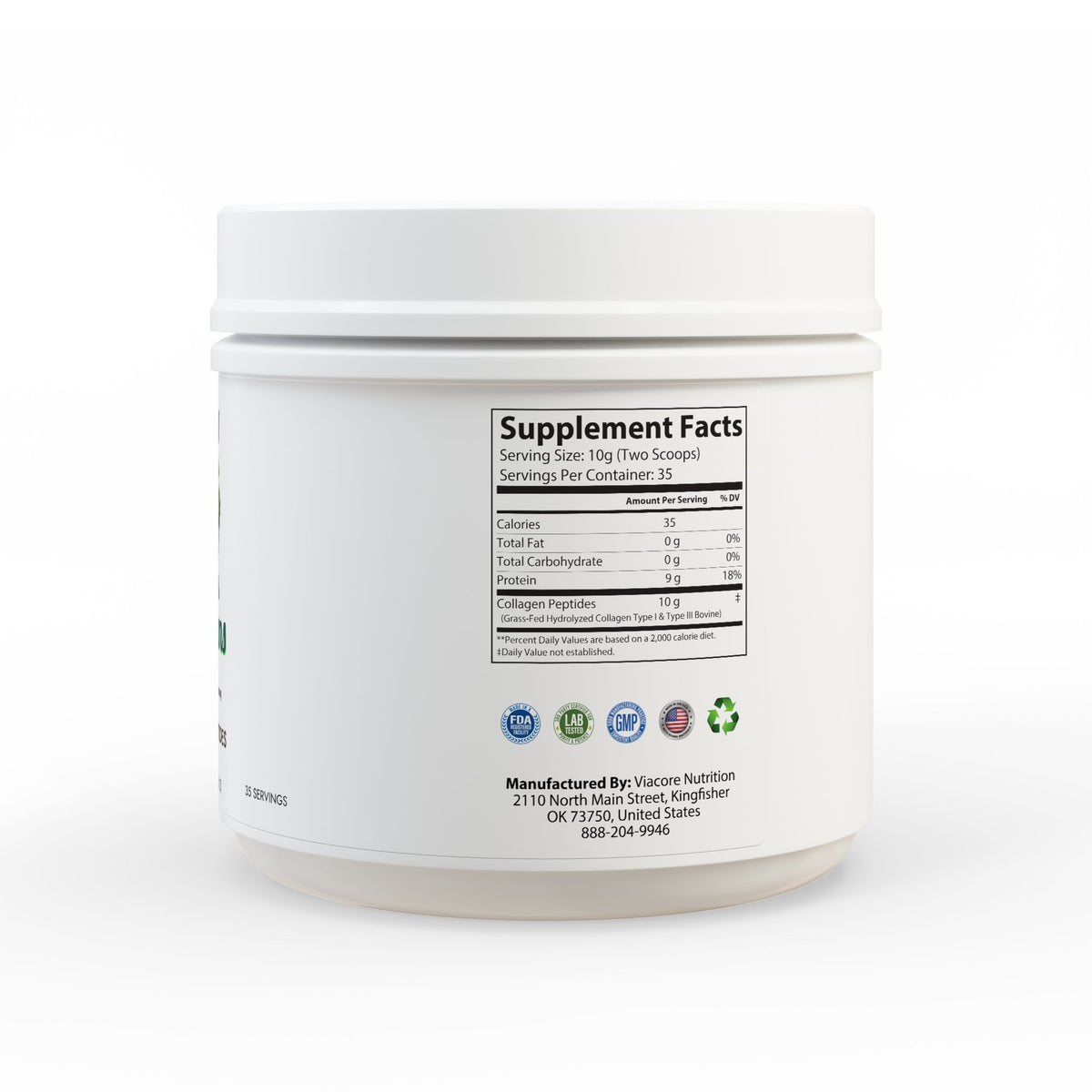 Collagen Peptides Type I & III Supplement (350g, 12.3oz)