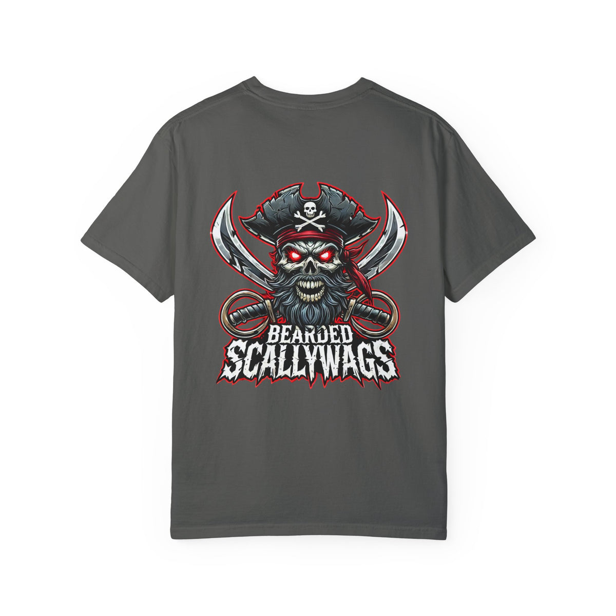 Scallywag Pirate back  Garment-Dyed T-shirt