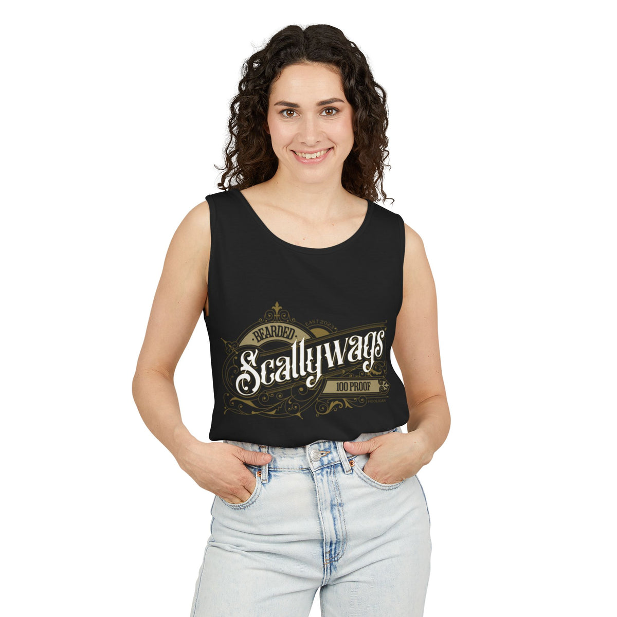 Branded Scallywags Unisex Tank Top, Summer Shirt, Casual Wear, Beach Attire, Gift for Sailors
