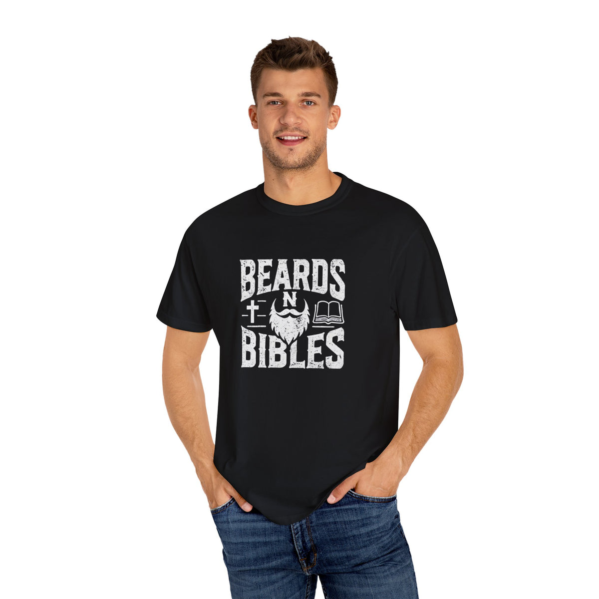 Beards N Bibles Garment-Dyed T-shirt
