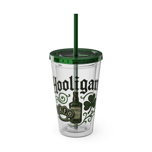 Hooligan Tumbler,  Drinkware, Irish Party Cup, Reusable Travel Mug, Fun Gift for Friends