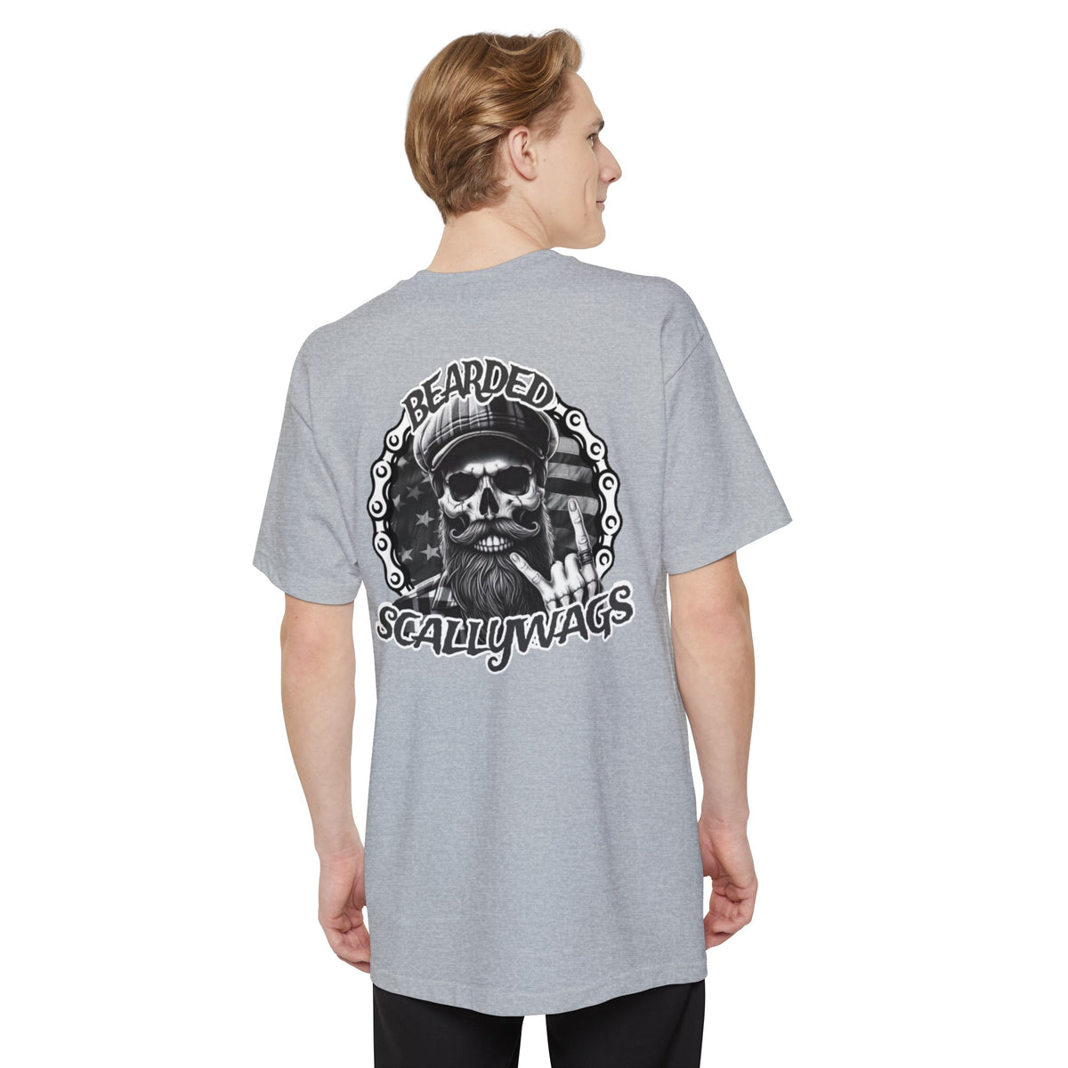 Bones Back Print Tall Beefy-T® T-Shirt