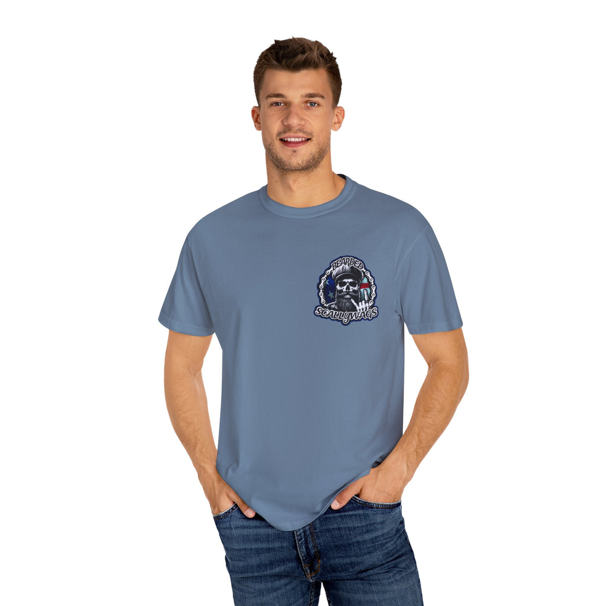 Glory 4th July Back Unisex Garment-Dyed T-Shirt, Casual Wear, Bearded Scallywags Graphic, Unique Gift for Men and Women, Summer Style, [...]