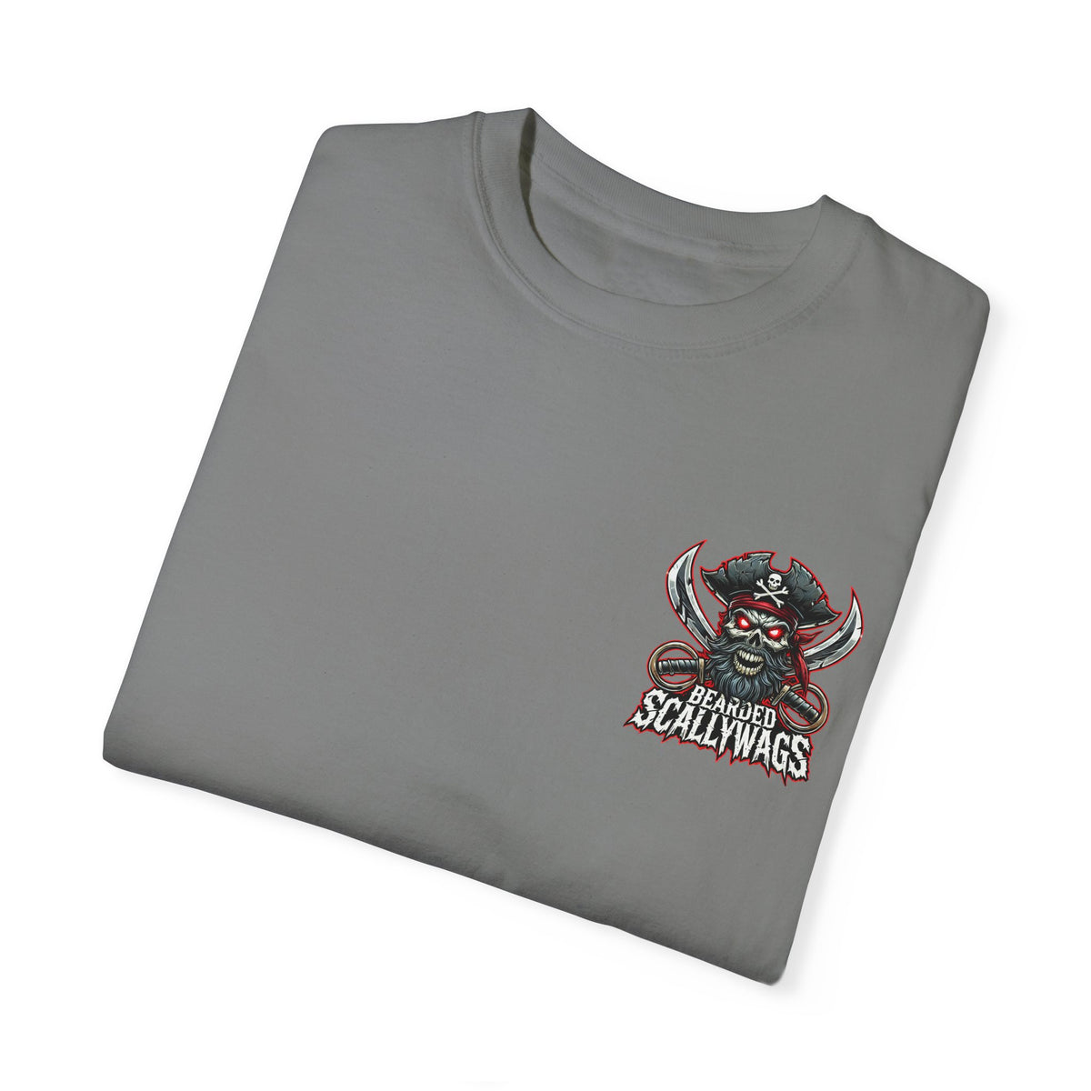 Scallywag Pirate back  Garment-Dyed T-shirt