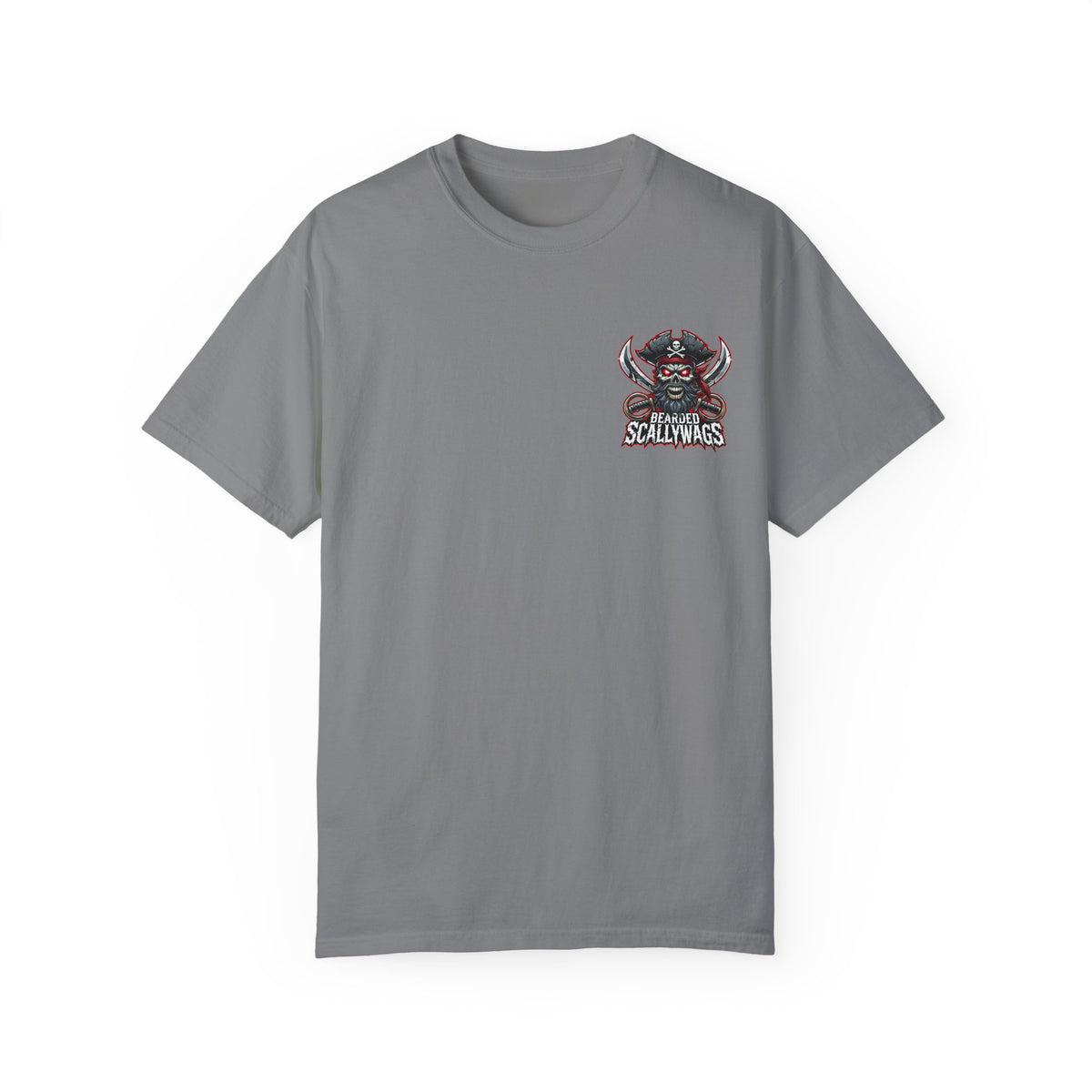 Scallywag Pirate back  Garment-Dyed T-shirt
