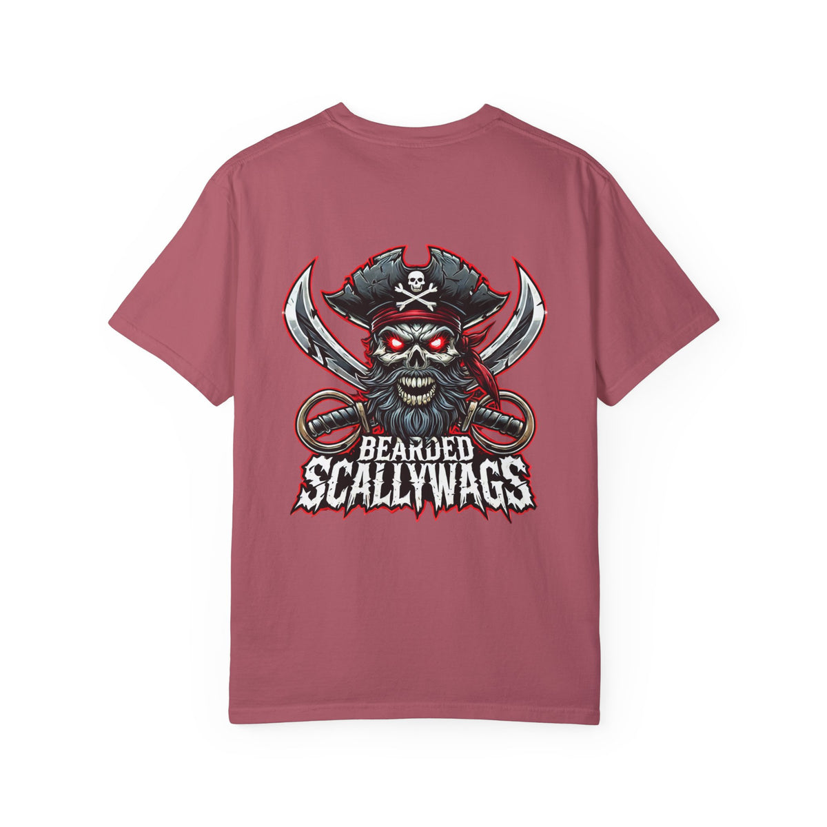 Scallywag Pirate back  Garment-Dyed T-shirt