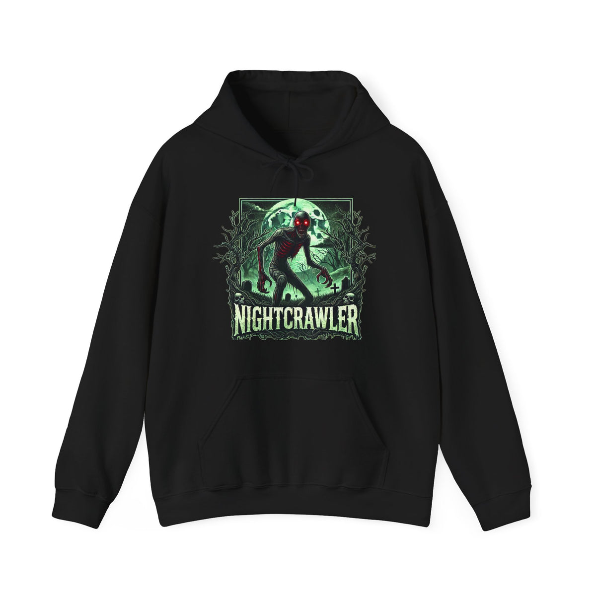 Nightcrawler Unisex Hoodie – Spooky Graphic Sweatshirt for Halloween Lovers