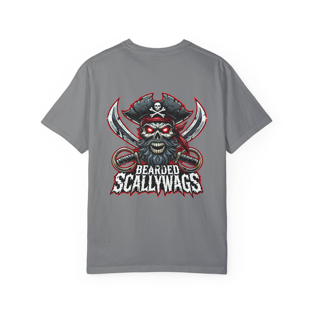 Scallywag Pirate back  Garment-Dyed T-shirt
