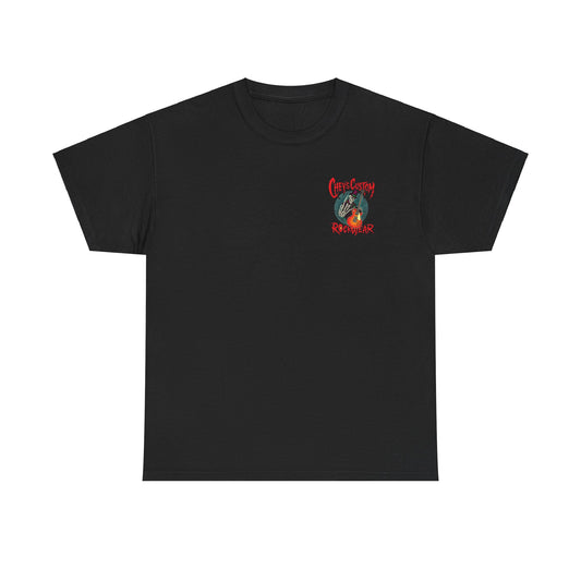 Chey’s Custom RockWear ..back print Heavy Cotton Tee