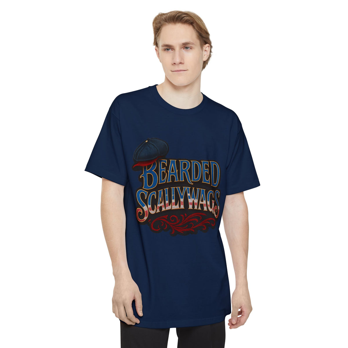 Bearded Scallywags 4th July  T-Shirt | Fun Unisex Tee for Beardsmen | Great for Casual Wear, Festivals, Birthdays, and Gifts